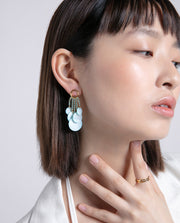 Sterling Silver Double Ring With Gold Plating And