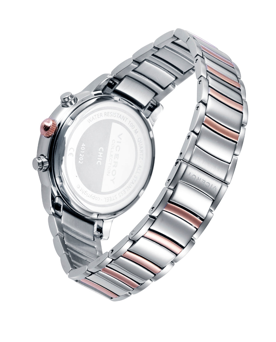 Multi Acero Ip Rosa Brazalete Sra Va