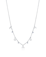 Collar Acero Estrellas Circonitas Sra Fn
