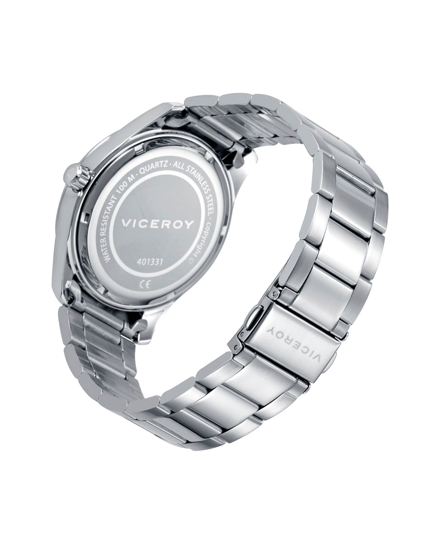 Pack Reloj Acero Brazalete Sr Va