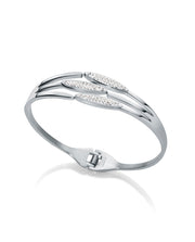 Brazalete Acero Muelle Con Circonitas Sra Fn