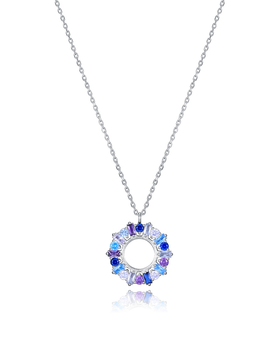 Collar Plata De Ley Baño Rod Circ Sra Jewels