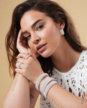 Anillo Acero Chapado Plata Sra Fashion