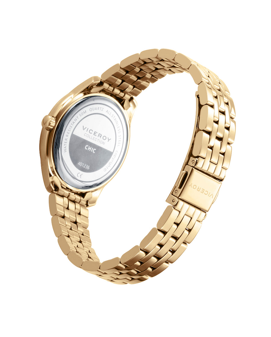 Multi Acero Ip Dorado Brazalete Sra Va
