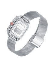 Reloj Acero Ip Rosa Brazalete Sra Va