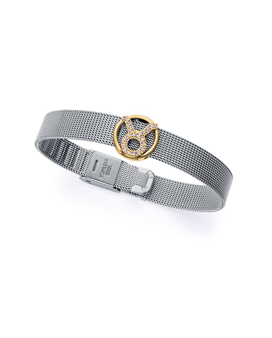 Motivo Acero Ip Dorado Circ Tauro Sra Fn