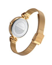 Reloj Acero Ip Dorado Brazalete Sra Va