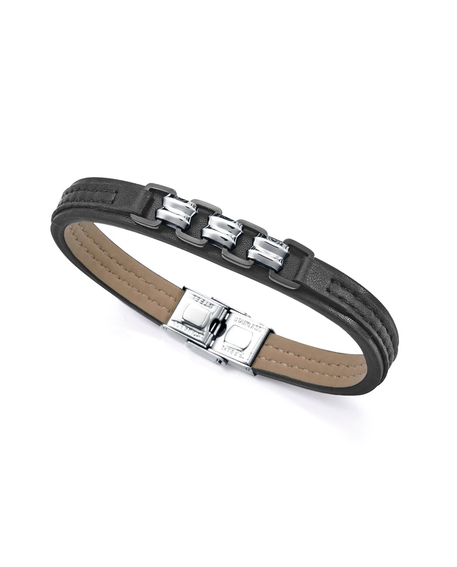 Puls Acero Ip Y Piel Negra Sr Fn