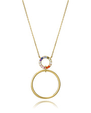 Collar Plata De Ley Baño Oro Circ Sra Jewels