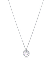 Sterling Silver Necklace With Rhodium Plating, Wh