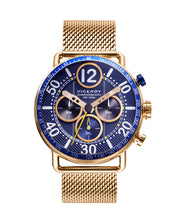 Crono Acero Ip Dorado Brazalete Sr Va
