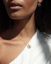 Collar Plata De Ley Baño Oro Circ Sra Jewels