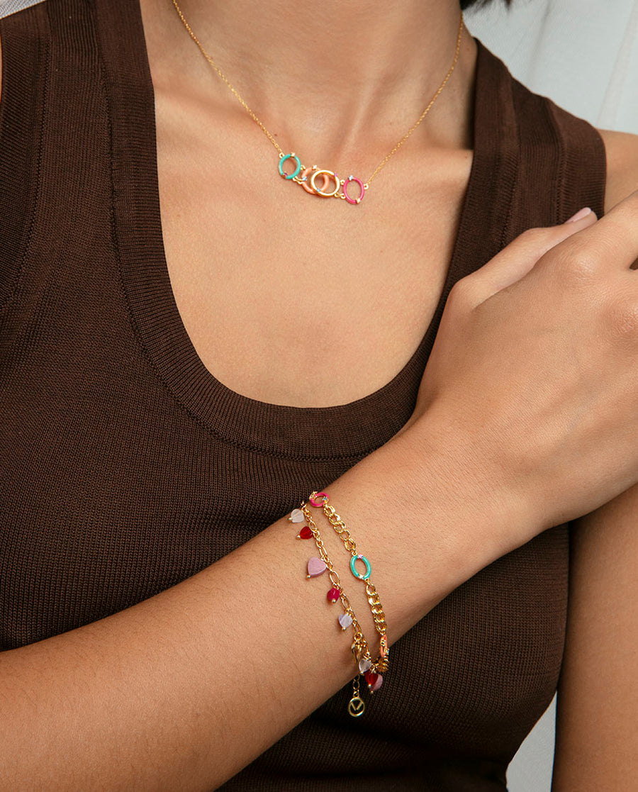 Puls Plata De Ley Baño Oro Circ Sra Jewels
