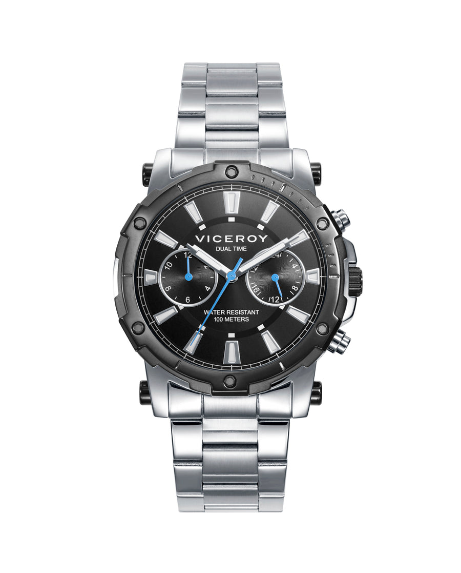 Bracelet Multi Acier Ip Gris Sr Va