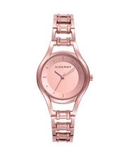 Reloj Acero Ip Rosa Brazalete Sra Va