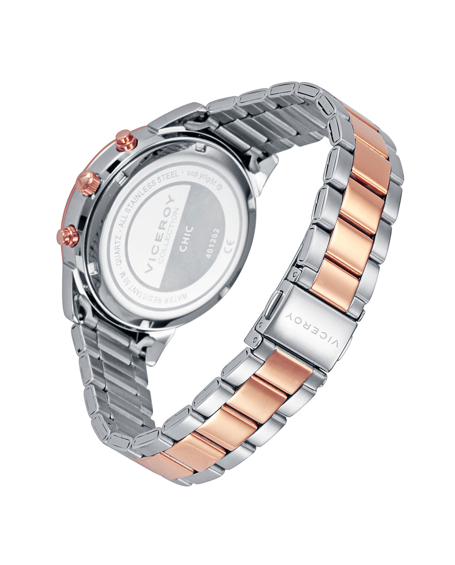 Multi Acero Ip Rosa Brazalete Sra Va