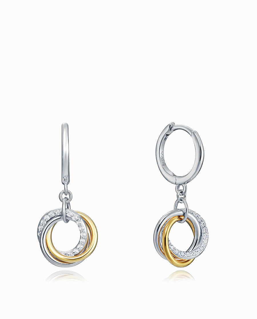 Pnd Bague Argent 2 Tons Circ Ms Jwls