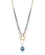 Steel Necklace Ip Gold Double, One Chain With Pen
