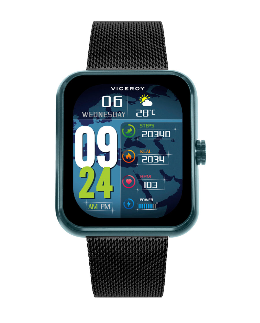 Reloj Smart Aluminio Verde Brazalete Sr Va