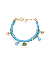 Puls Acero Ip Dorado Piel Y Piedras Sra Fn