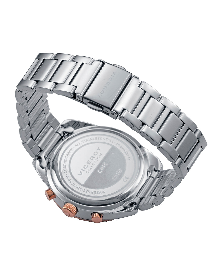 Crono Acero Ip Rosa Brazalete Sra Va