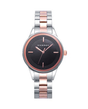 Reloj Acero Ip Rosa Brazalete Sra Va