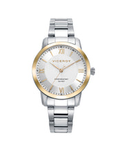 Reloj Acero Ip Dorado Brazalete Sra Va