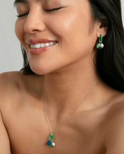 Sterling Silver Necklace With Rhodium Plating, En