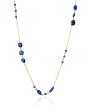 Collar Acero Ip Dorado Piedras Sra Fn