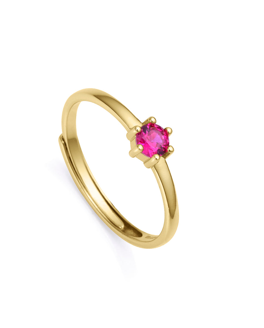 Bague Argent Massif Plaqué Or Circ Sra Jewels