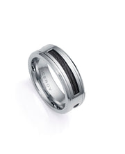 Anillo Acero Y Cable Ip Negro Sr Fn