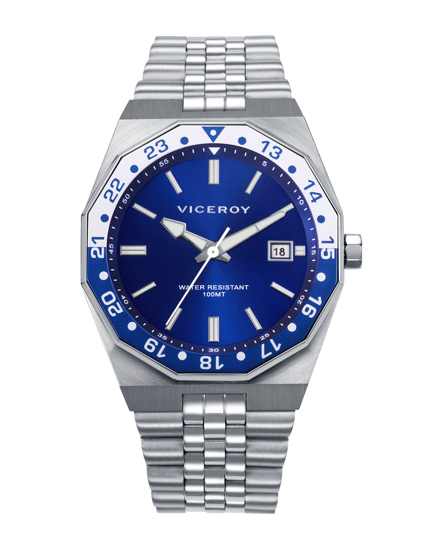 Reloj Acero Brazalete Sr Va