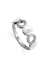 Anillo Plata Ley Discos Y Circonita Sra Jewl