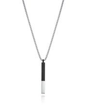 Collar Acero Ip Negro Colgante Sr Fashion