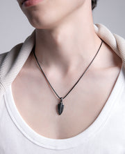 Collar Acero Ip Negro Flecha Sr Fn