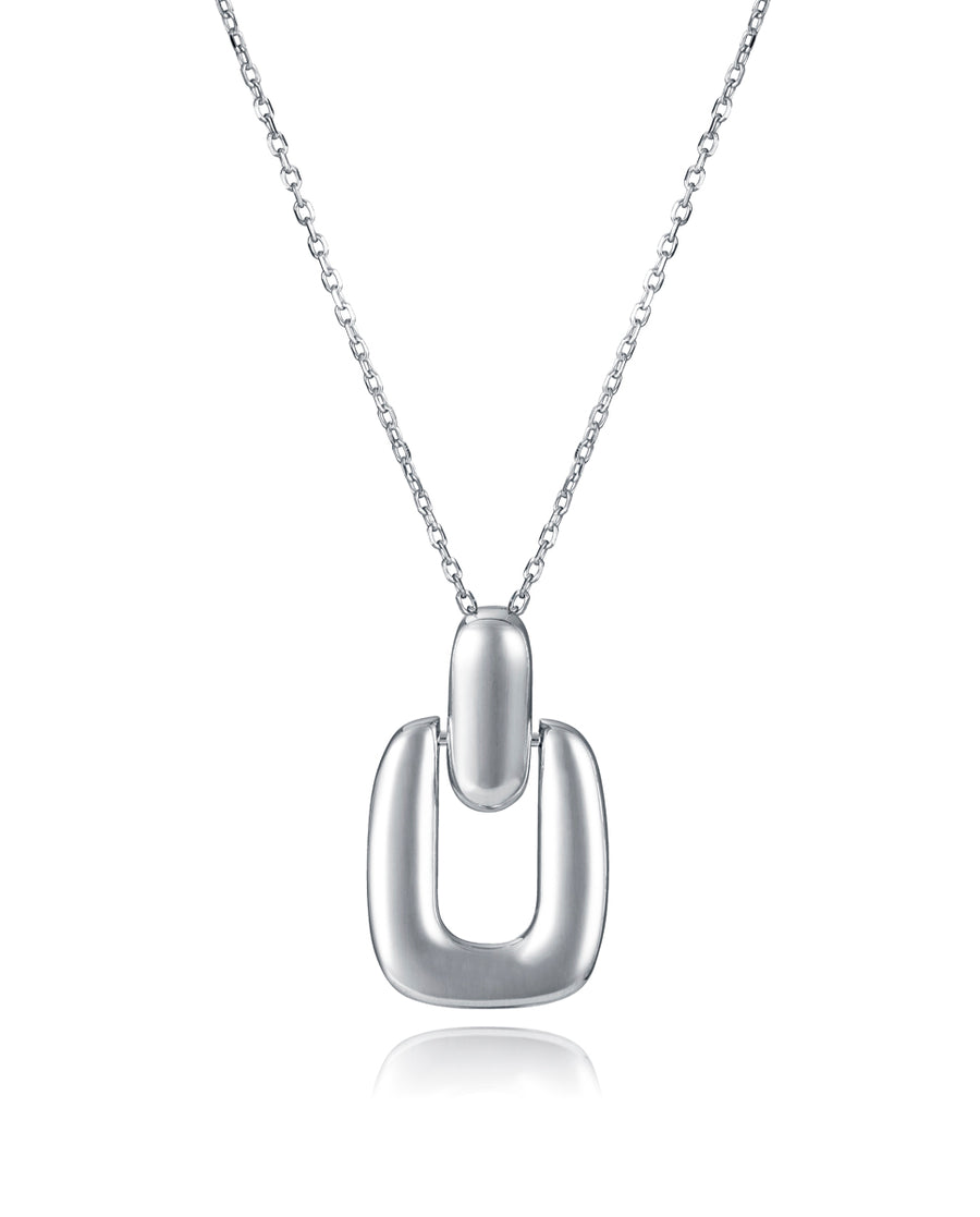 Collar Plata De Ley Baño Rodio Sra Jewels