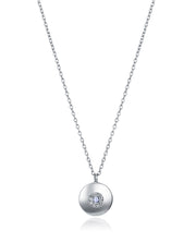 Collar Acero Diamante Creado Sra Fashion