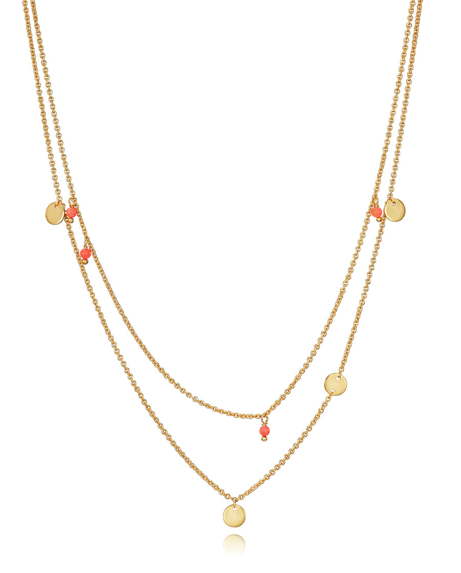 Collar Plata De Ley Doble Dorado Sra Jewels
