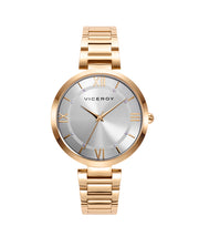 Reloj Acero Ip Dorado Brazalete Sra Va