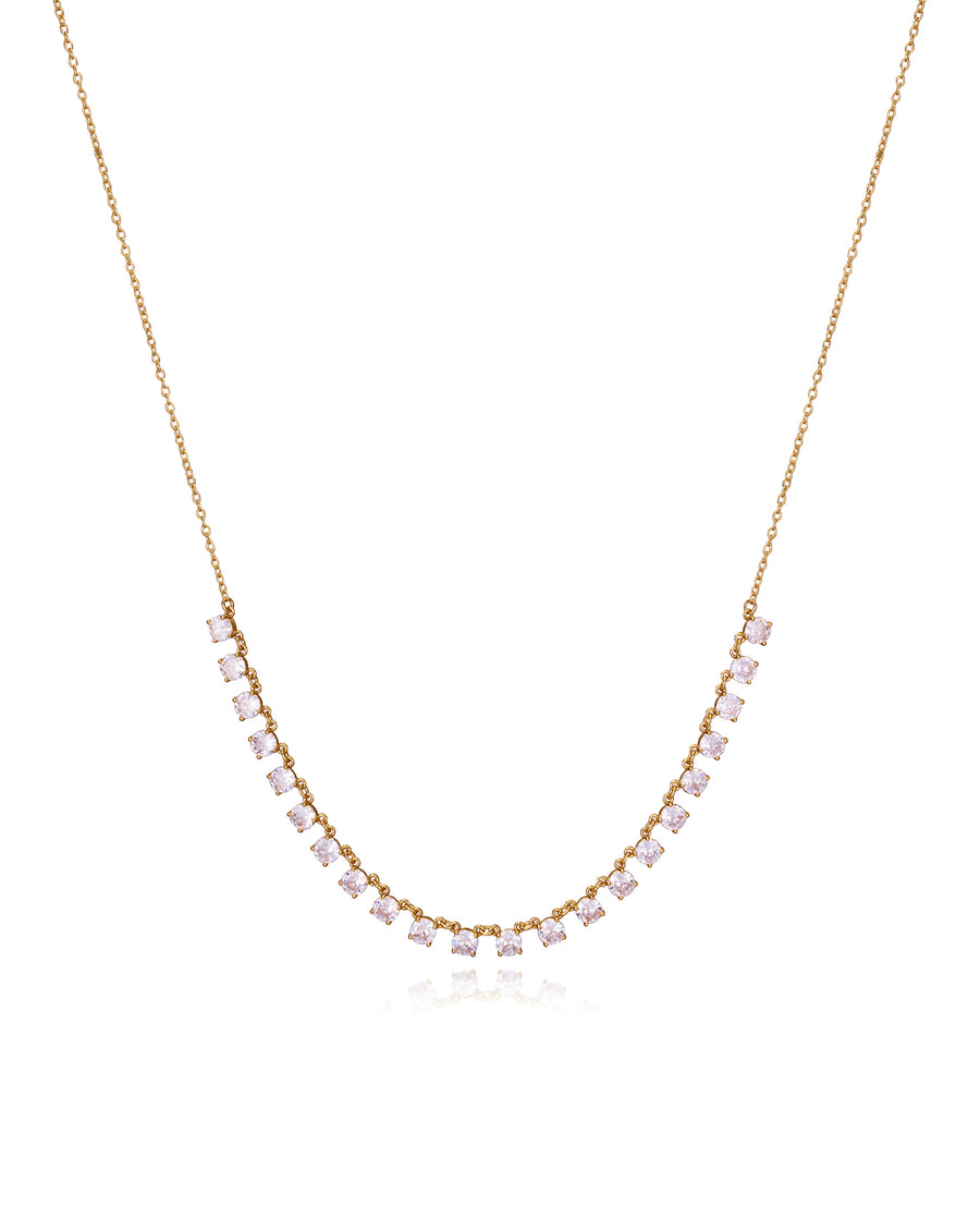 Collar Plata De Ley Baño Oro Circ Sra Jewels