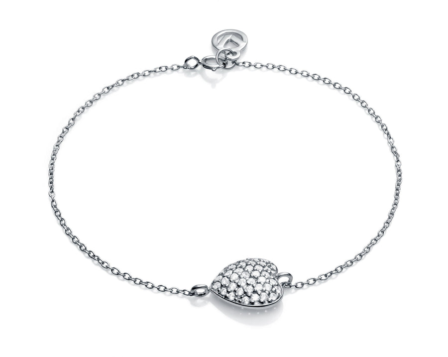 Pulsera Plata Y Circonitas Sra Jewels Expositor
