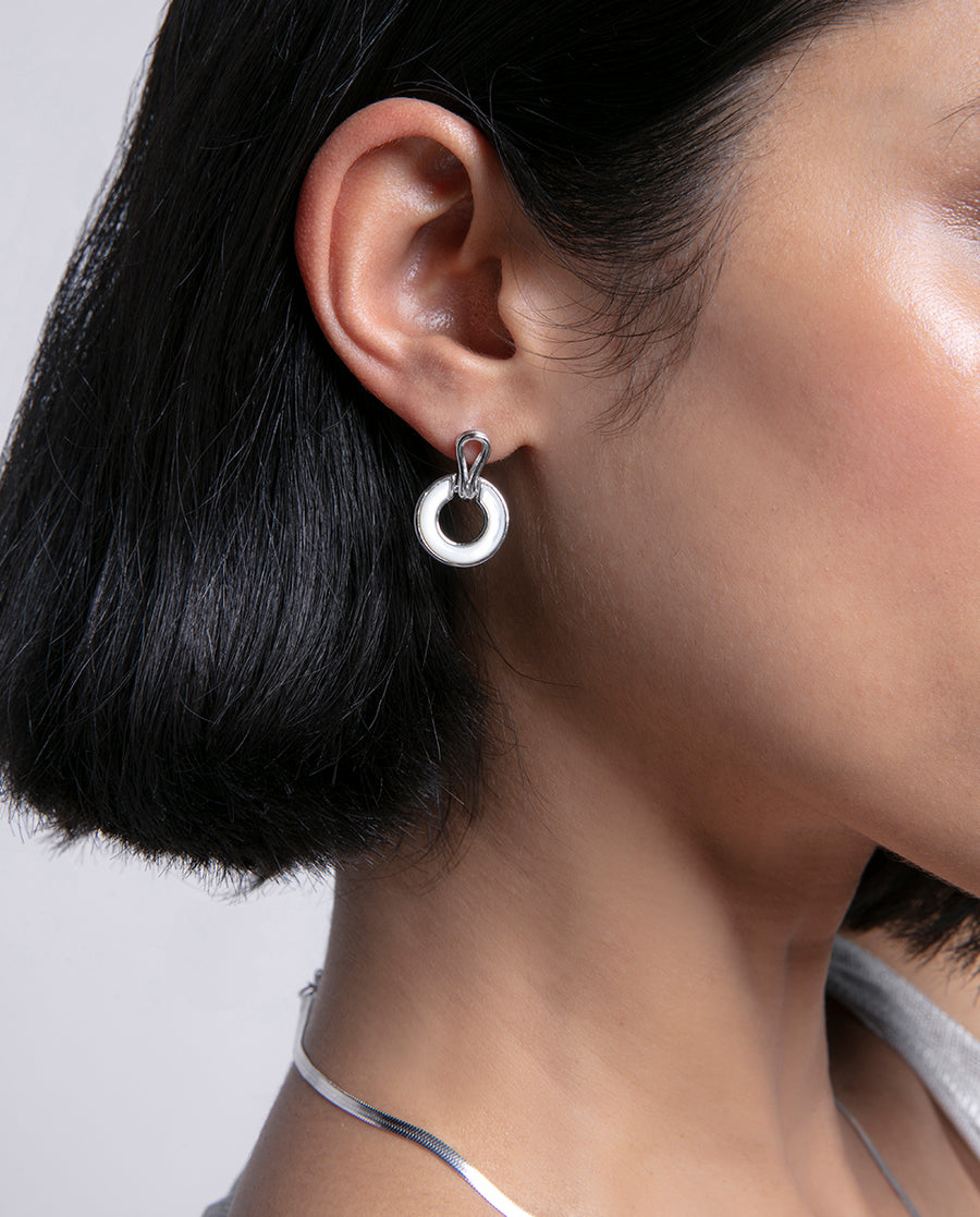 Collana A Catena A Forma Di Serpente In Argento 925 Rodio 50Cm - Foto 12