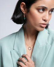 Collar Plata De Ley Baño Oro Circ Jewels