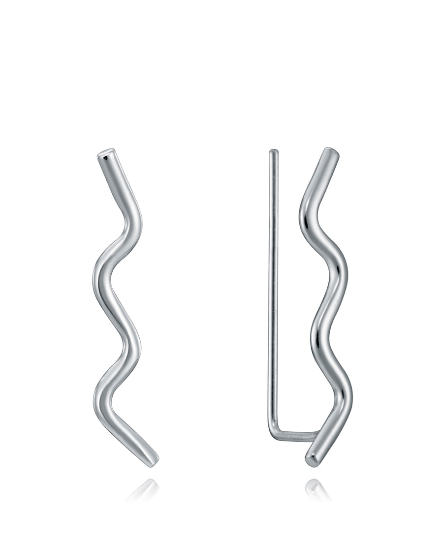 Grimpeurs Argent Massif Zigzag Ms Jwls