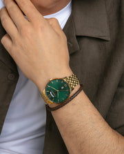 Reloj Acero Ip Dorado Brazalete Sr Va