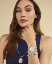 Puls Acero Piedras Y Perlas Sra Fn