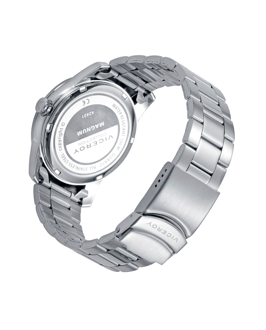 Reloj Acero Y Aluminio Brazalete Sr Va
