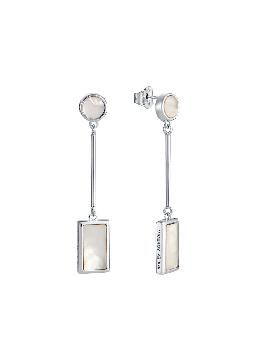 Pendientes Plata De Ley Con Madre Perla Sra Jewel