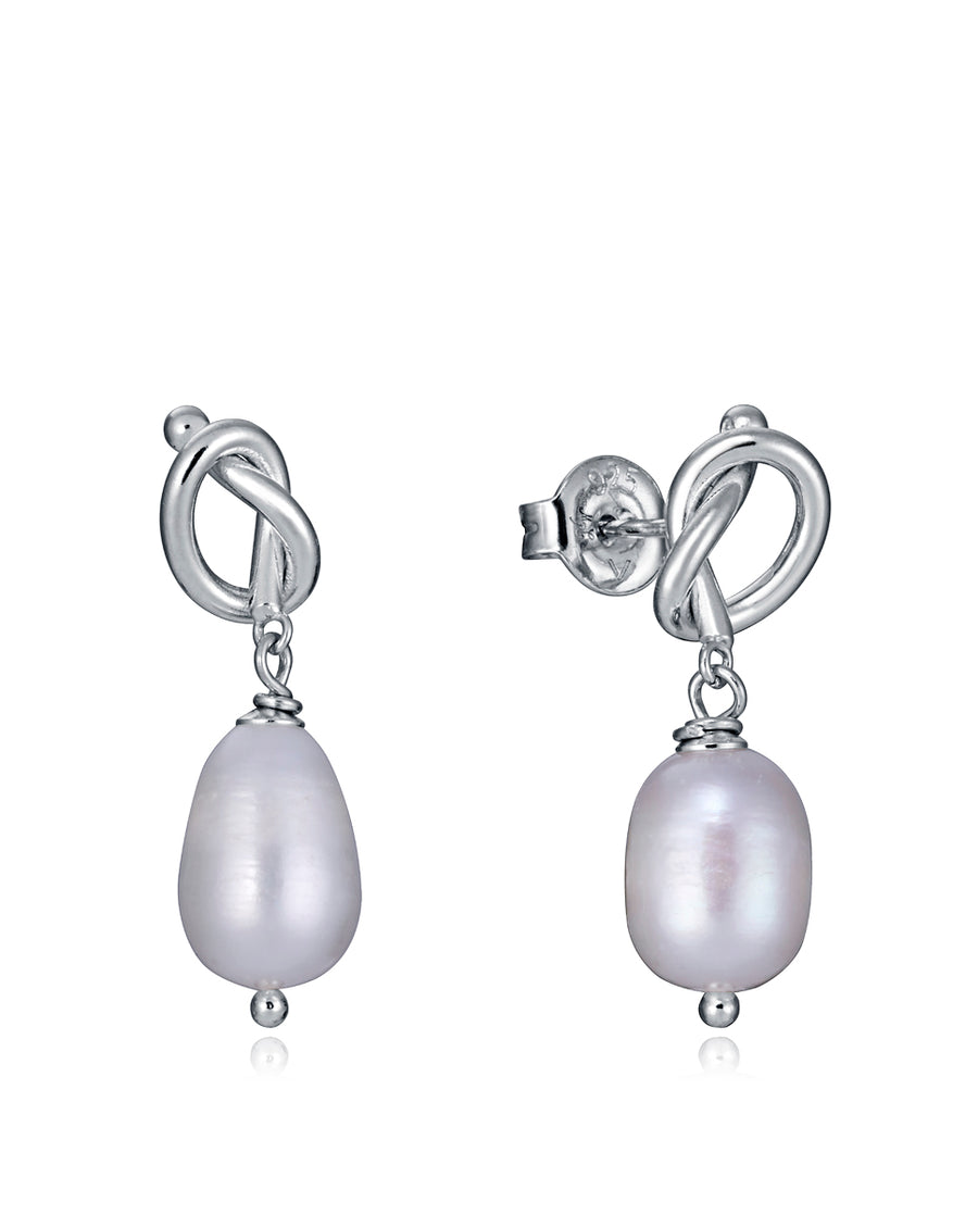 Pend Plata De Ley Baño Rodio Perl Sra Jewels