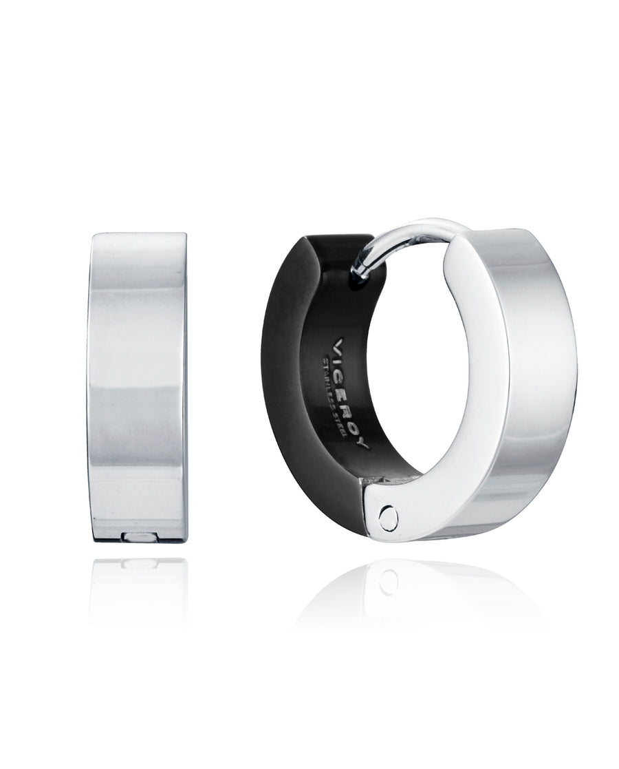 Pend Acero Ip Negro Aro Sr Fashion